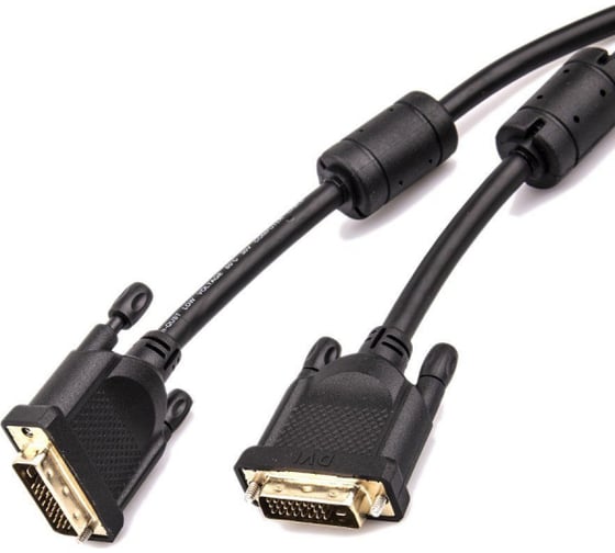 Кабель Aopen/Qust DVI 24+1 M/M 3m, 2 фильтра ACG442GD-3M 1