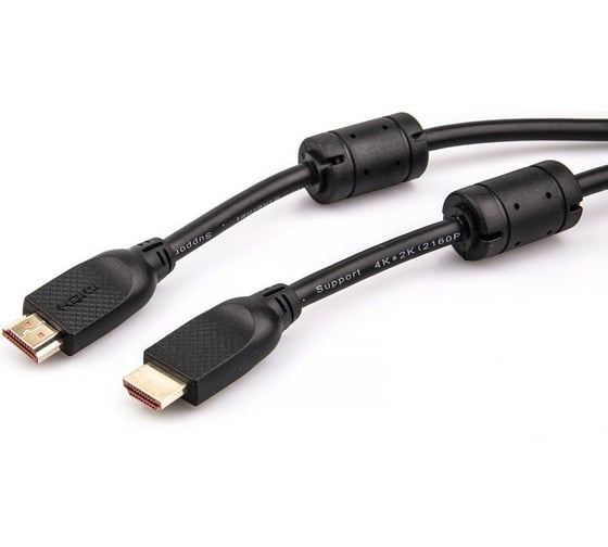 Кабель Aopen/Qust HDMI 19M/M ver 2.0, 1.8М,2 фильтра, ACG517D-1.8M 1
