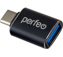 Адаптер Perfeo USB на Type-C c OTG, 3.0 чёрный 30014902