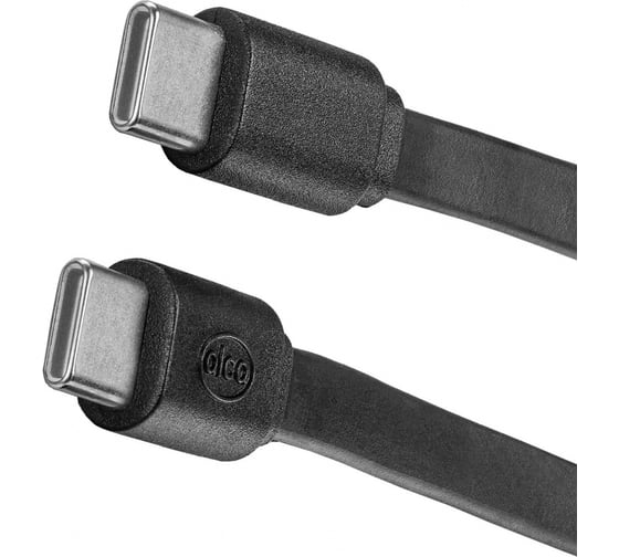Кабель Alca USB Type C/Type C 1 м. чёрный 510680
