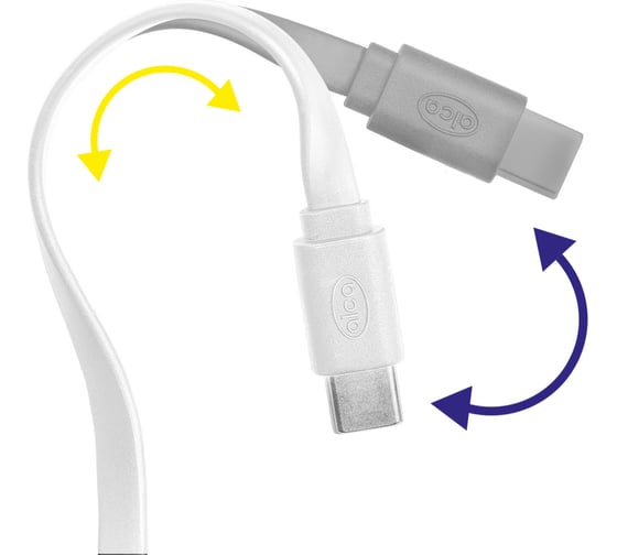 Кабель Alca USB Type C/Type C 1 м. белый 510690