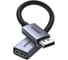 Кабель UGREEN DP133 DisplayPort to HDMI 4K Cable 1шт. Длина: 20см. Цвет: серый космос 65982S 1