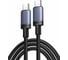 Кабель зарядный UGREEN L528 USB-C to USB-C PD Fast Charging Cable 100W Max. Длина: 3м. Цвет: серый космос 65834_ 1