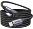 Кабель угловой UGREEN L536 USB-C Male To Angled 90 USB-C Male Charging Data Cable. Длина: 2м. Цвет: серый космос 85345_ 3