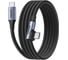 Кабель угловой UGREEN L536 USB-C Male To Angled 90 USB-C Male Charging Data Cable. Длина: 2м. Цвет: серый космос 85345_ 4