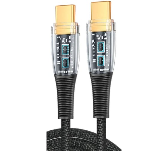 Кабель PALMEXX USB-C to USB-C, PD 100W, длина 1.2м, чёрный PX/CBL-CC-12-BLK