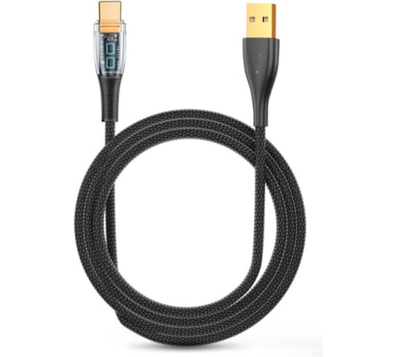 Кабель PALMEXX USB-A to USB-C, PD 100W, длина 2.0м, чёрный PX/CBL-AC-20-BLK