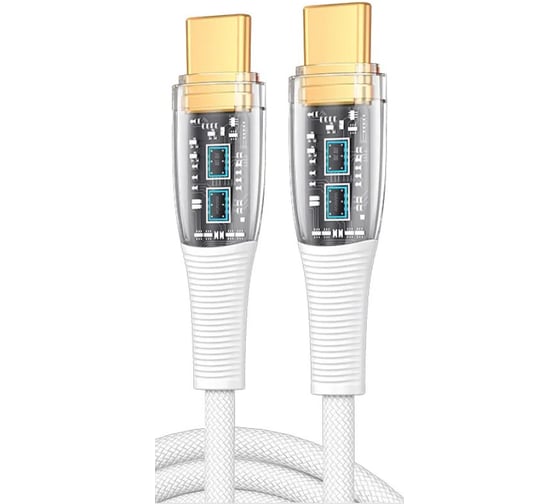 Кабель PALMEXX USB-C to USB-C, PD 100W, длина 2.0м, белый PX/CBL-CC-20-WHT