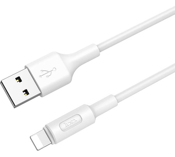 Кабель Hoco USB X25 Soarer USB-Lightning, 2А, 1м, белый 093061