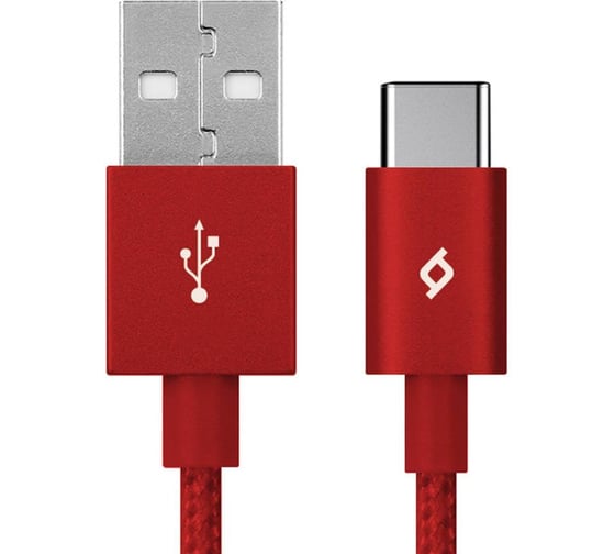 Кабель TTEC AlumiCable Type C Charge/ Data Cable 2. 0. Длина: 120 см. Цвет: красный 2DK18K
