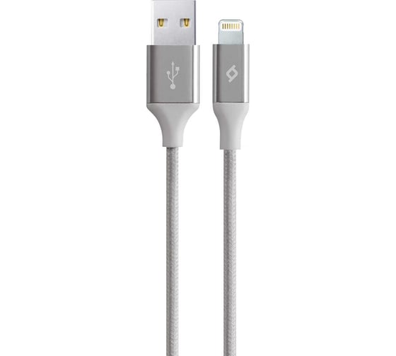 Кабель для зарядки и передачи данных TTEC AlumiCable Lightning USB Charge / Data Cable. Длина: 120см. Цвет: серебристый 2DK16G
