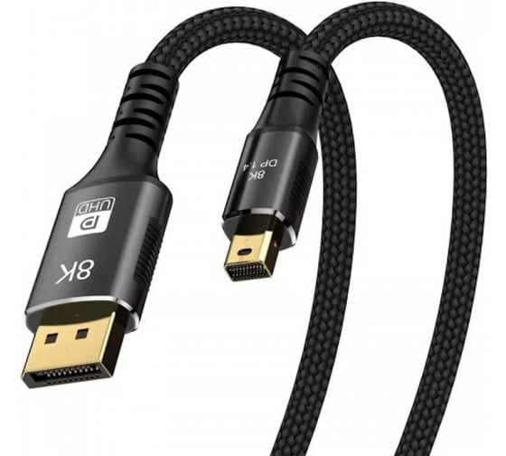 Кабель-переходник KS-is 8K miniDisplayPort M в DisplayPort M KS-570