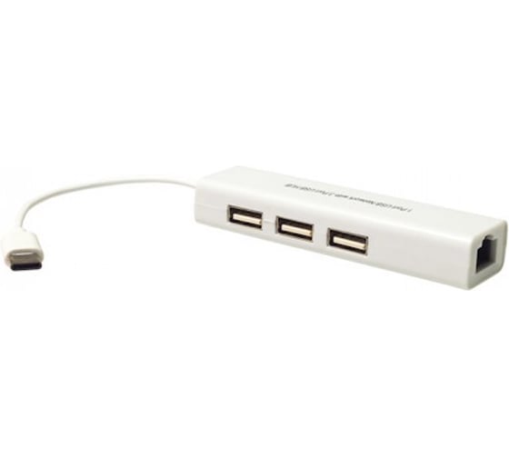 USB-С хаб KS-is с портом RJ45 LAN KS-339
