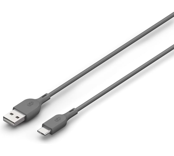 Кабель GP USB A, USB C CC1NGR-2CRSPNN1, 1 м, 18 Вт, поддержка быстрой зарядки 21938