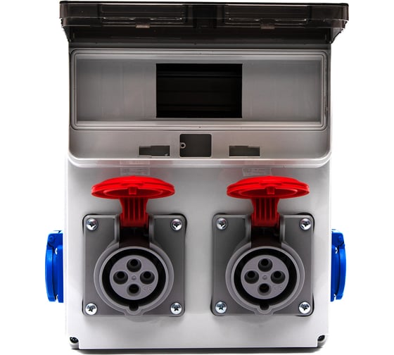 Корпус щита распределительного Cetinkaya Pano с розетками (2X3P+N+T 16A/380V + 2X2P 16A), пластик CP6032E