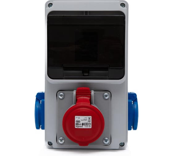 Корпус щита распределительного Cetinkaya Pano с розетками (1X3P+T 16A/380V + 2X2P 16A), пластик CP6020E