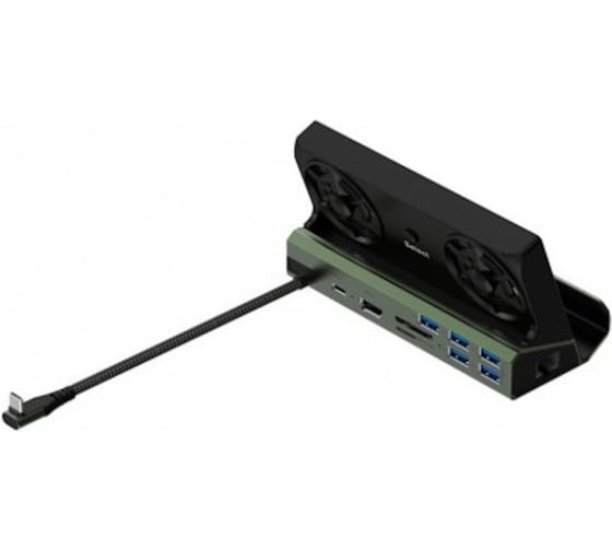 Док станция KS-is USB-C 9 в 1 () для Steam Deck с охлаждением KS-807