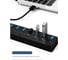 USB хаб KS-is 7xUSB 3.0 F в USB 3.0 Type A M () с блоком питания, выключатели KS-569B 3