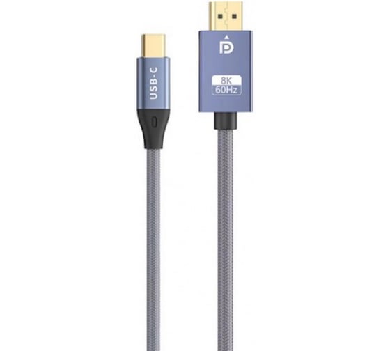 Кабель адаптер двунаправленный KS-is USB-C M DisplayPort 1.4 M () 1.8м премиум KS-536PB