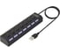 Мультифункциональный хаб-разветвитель Kaigo KG-086 USB 2.0, 7в1, с выключателями, LED-индикацией, 7xUSB 2.0, кабель 50 см, , 355069 1