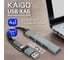 Мультифункциональный хаб-разветвитель Kaigo KG-088C Type-C 3.2, высокоскорост. 4в1+USB адаптер, 3xUSB 2.0, 1xUSB 3.2 Gen1, , 355065 2