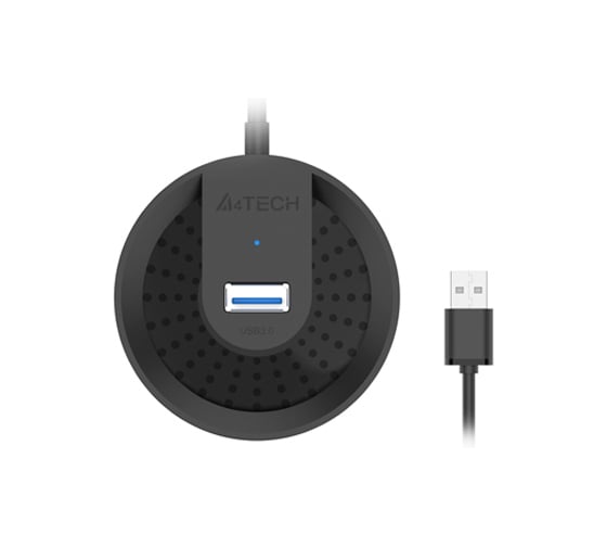 Разветвитель A4TECH USB 3.0 HUB-30 4 порта черный 1874612