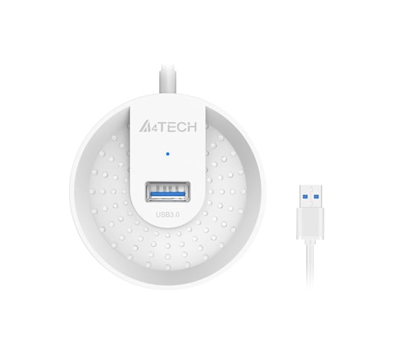 Разветвитель A4TECH USB 3.0 HUB-30 4 порта белый 1874613