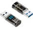 Адаптер-переходник KS-is USB-A M в USB-C F с дисплеем (KS-881AC) KS-881AС 1