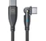 Дата-кабель PERO DC13 ULTIMATE PD Type-C to Type-C, поворотный 180?, 60W, 1m, Black PRDC-13CC1M 1