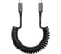 Дата-кабель PERO DC16 ULTIMATE PD Type-C to Type-C, витой, 60W, 1.2m, Black PRDC-16CC 2