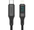 Дата-кабель PERO DC14 ULTIMATE PD Type-C to Lightning, с дисплеем, 27W, 1.2m, Black PRDC-14CL 1
