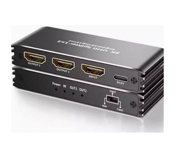 Активный разветвитель KS-is HDMI 8K 1 вход 2 выхода KS-737A 1