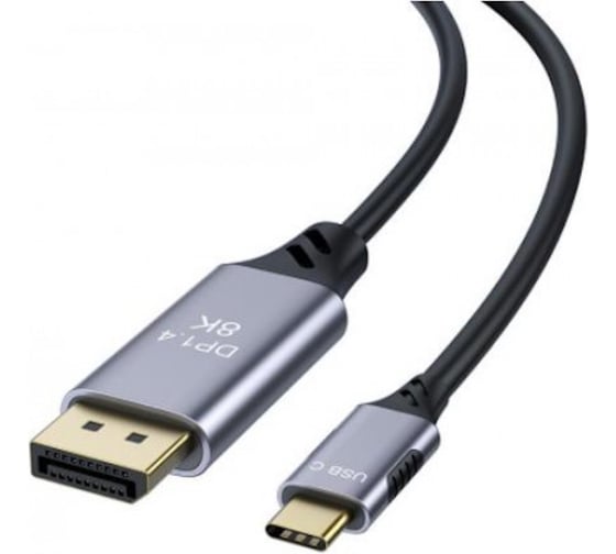 Кабель адаптер KS-is USB-C M DisplayPort 1.4 M () 1.8м KS-536 1