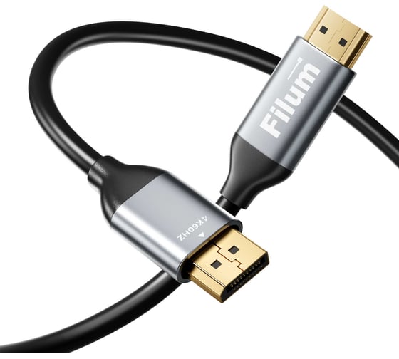 Кабель Filum DisplayPort-HDMI FL-AV-DP-HDMI4K60HZ-1.8M 17.28 Гбит/с, 4K@60Гц, DP 1.2 - HDMI 2.0, чистая медь, 1.8 м 00-01300008
