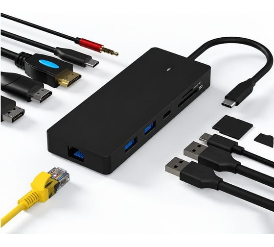 Док станция KS-is USB-C 11 в 1 KS-713A