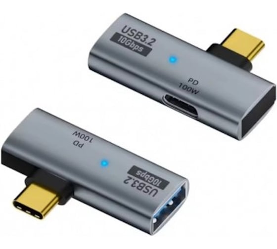 Адаптер KS-is USB-C 2 в 1 USB-A, PD KS-854
