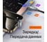 Кабель KS-is USB-C M - угловой 180 USB-C M 10Gbps, 60Вт, 2м, оплетка, черный+серый KS-889AB-2 2