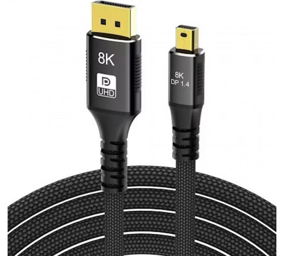 Кабель-переходник KS-is 8K miniDisplayPort M в DisplayPort M (KS-570) KS-570-3