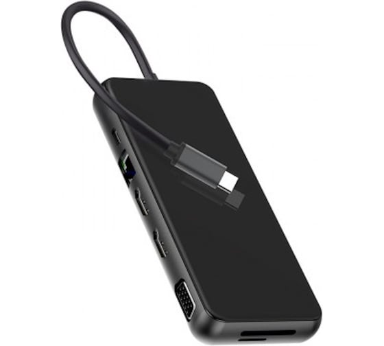 Док станция KS-is USB-C, 12в1 KS-475