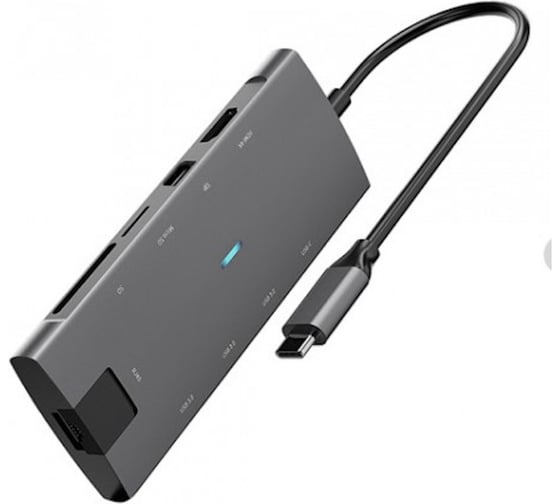 Док станция KS-is USB-C 9 в 1 () KS-704