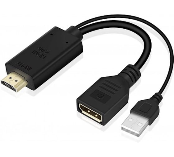 Адаптер KS-is HDMI M + USB Type A M на DisplayPort F () KS-501