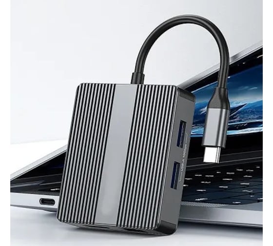 Док-станция KS-is USB-C 7 в 1 KS-099K