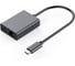 Адаптер 2 в 1 KS-is USB-C M, Ethernet RJ45 F, PD F KS-960C 1