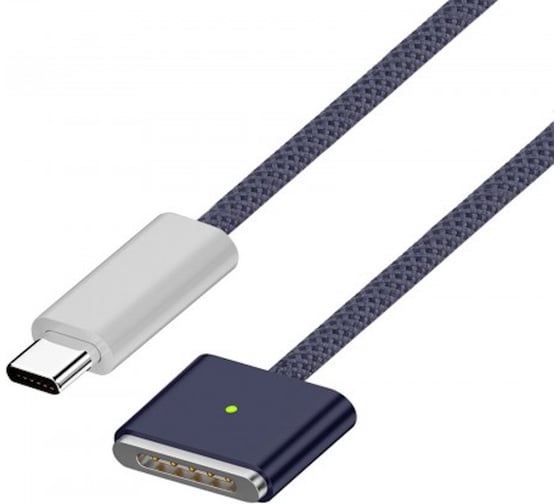 Кабель для зарядки KS-is USB-C M, MagSafe 3 F, 2 м, синий KS-806gen3-Bu-2