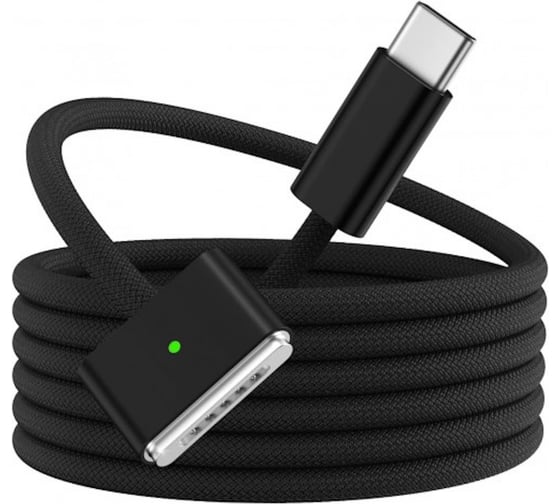 Кабель для зарядки KS-is USB-C M, MagSafe 3 F, 2 м, черный KS-806gen3-B-2