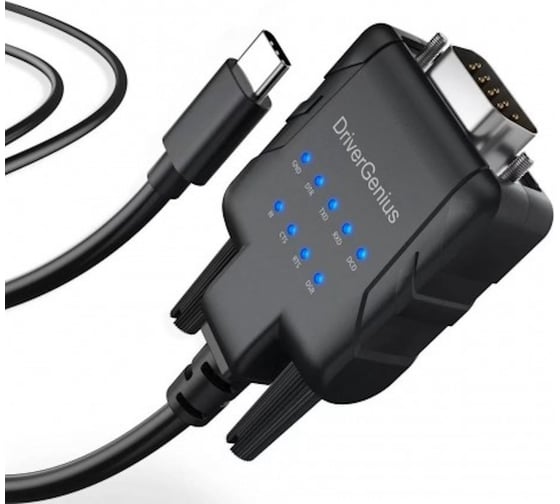 Переходник KS-is USB-C COM RS232 full led KS-424