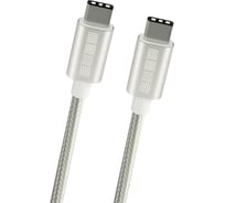 Кабель Interstep TypC-TypC USB2.0 Silver нейлон 1м AA M-M B201 55270