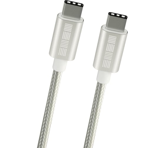 Кабель Interstep TypC-TypC USB2.0 Silver нейлон 1м AA M-M B201 55270 1
