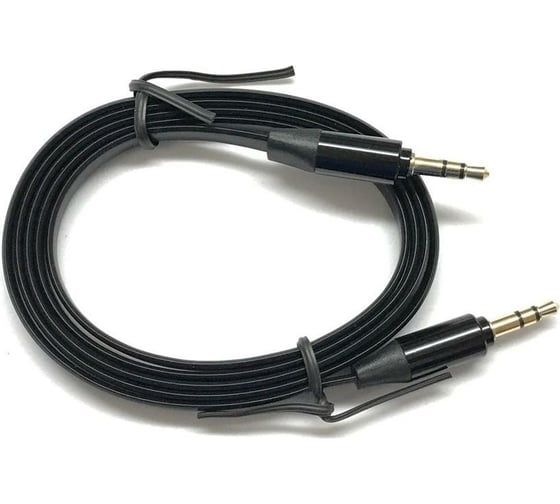 Плоский кабель Pro Legend Jack 3.5 mm вилка - Jack 3.5 вилка, черный, 1 м. PL1050 1