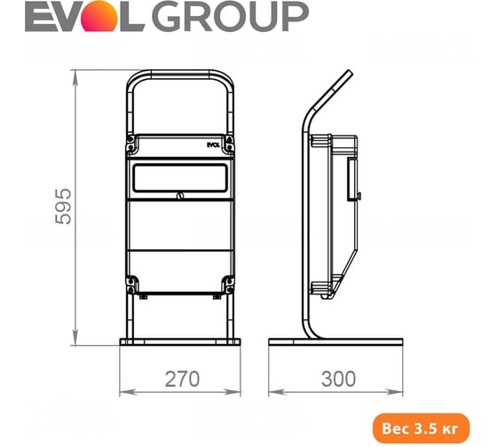 Переносной щит с розетками EVOL PARTNER РУСП 0602-013-1